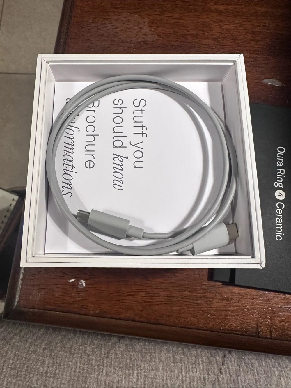 Oura Gen 4 Ceramic Ring - Size 8 Cloud New in open box condition
